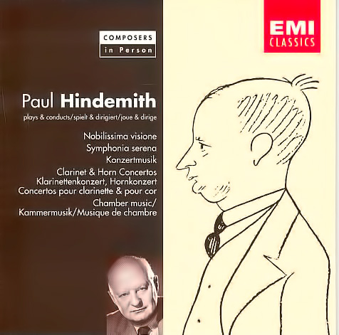 EMI record cover of works by Hindemith.