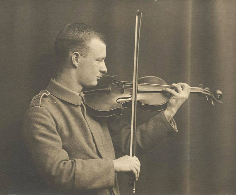 Hindemith in his army uniform.