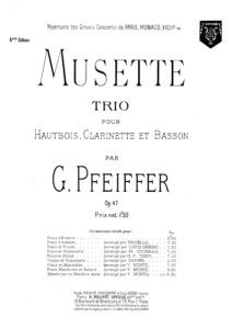 Cover of the 5th Edition of Pfeiffer's Musette