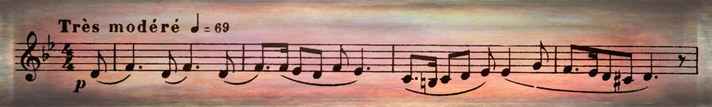 Colorful representation of a musical excerpt.